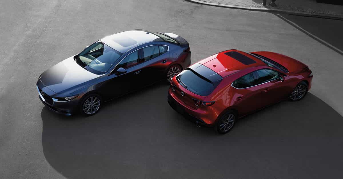 Mazda3 sedans un hečbeks virsbūve
